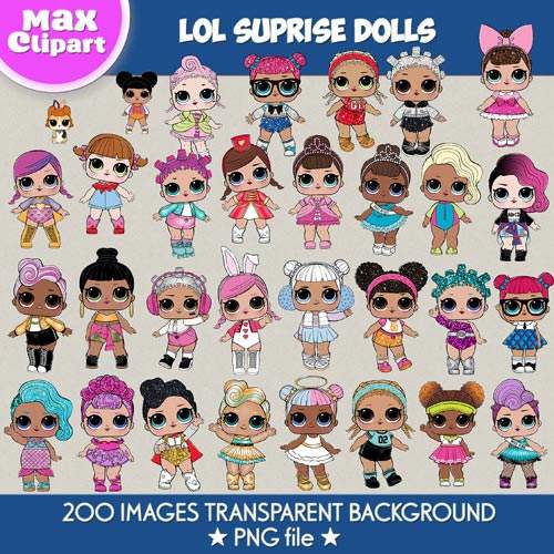 LOL Suprise Dolls clipart