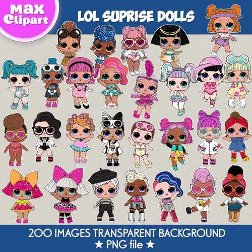 LOL Suprise Dolls clipart