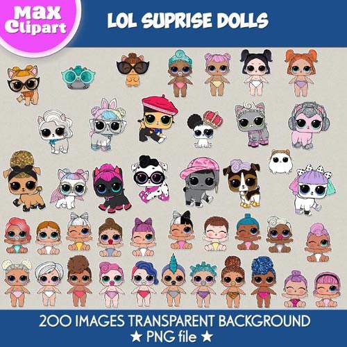 LOL Suprise Dolls clipart