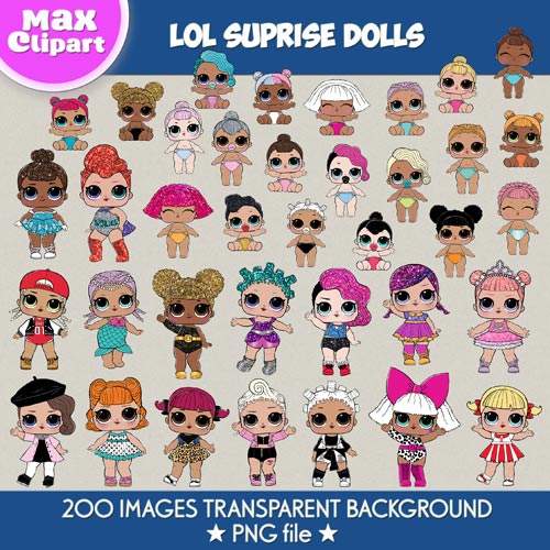 LOL Suprise Dolls clipart