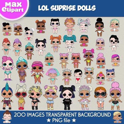 LOL Suprise Dolls clipart